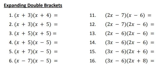 expanding double brackets
