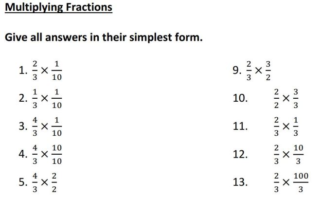 multiplying fractions