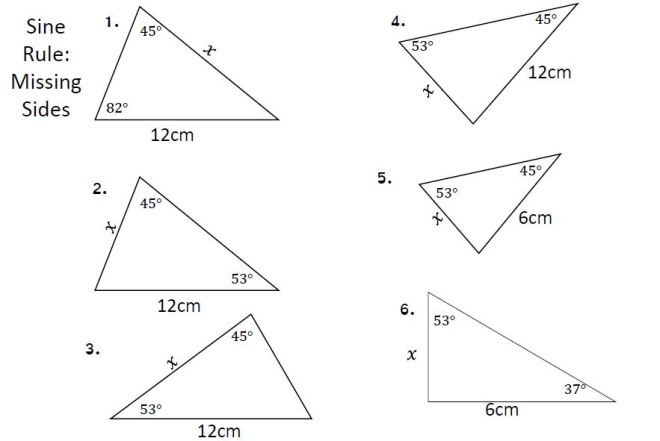 sine rule missing sides 1